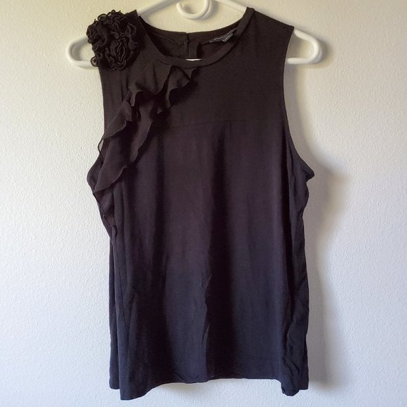 Banana Republic Petite (Petite Large black blouse) - Picture 1 of 8